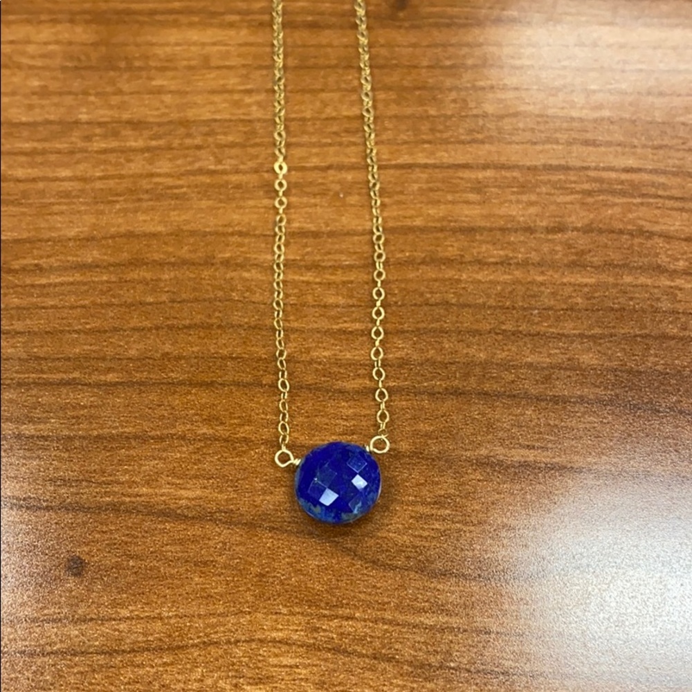 Ginger13 Lapis Stone Necklace